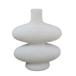 RANDI ΒΑΖΟ 32x15x39 POLYRESIN ΛΕΥΚΟ