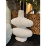 RANDI ΒΑΖΟ 32x15x39 POLYRESIN ΛΕΥΚΟ