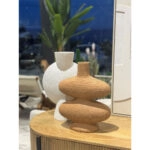 RANDI ΒΑΖΟ 32x15x39 POLYRESIN TERRACOTTA