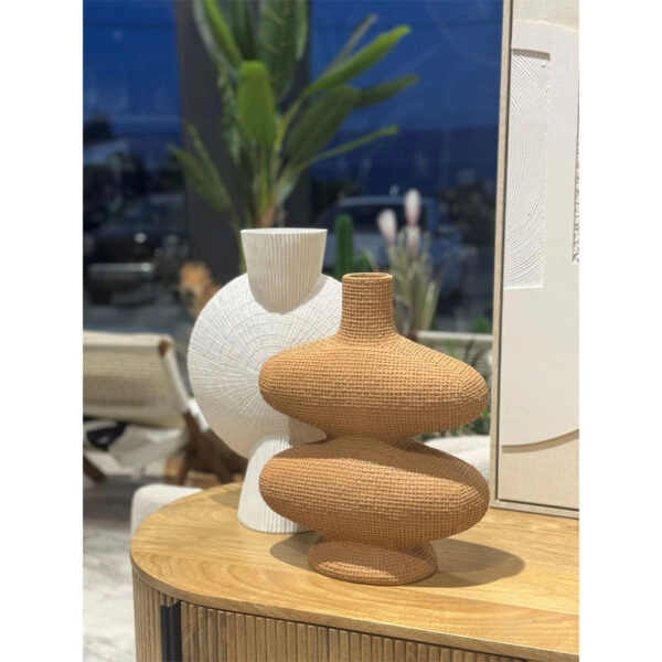 RANDI ΒΑΖΟ 32x15x39 POLYRESIN TERRACOTTA