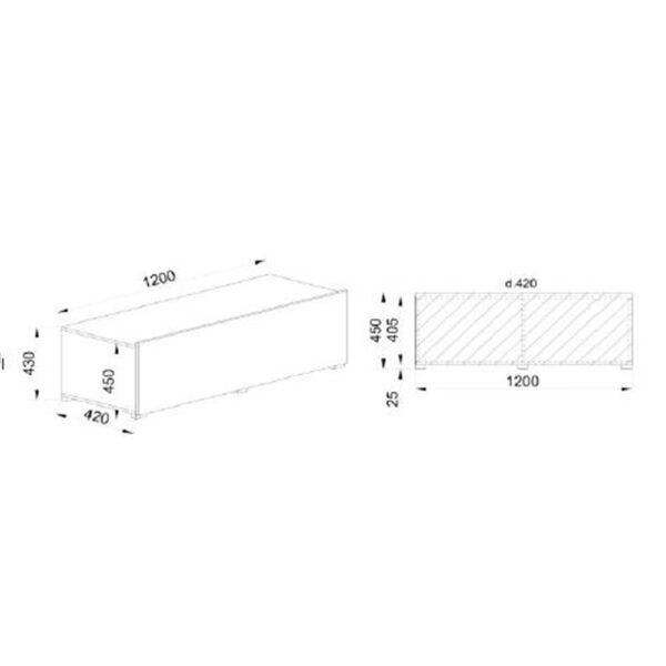 LOVIS ΣΥΝΘΕΤΟ SONOMA 240x42xH200cm