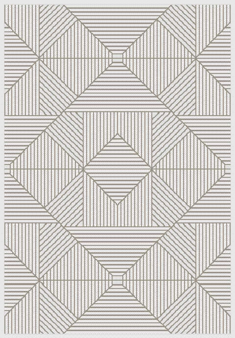 ΧΑΛΙ ΨΑΘΑ DECO 11/W GU6 SILVER - 200cm x 285cm