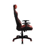 Πολυθρόνα Γραφείου Gaming ULTIMET Κόκκινο/Μαύρο PVC 66x67x127-135cm