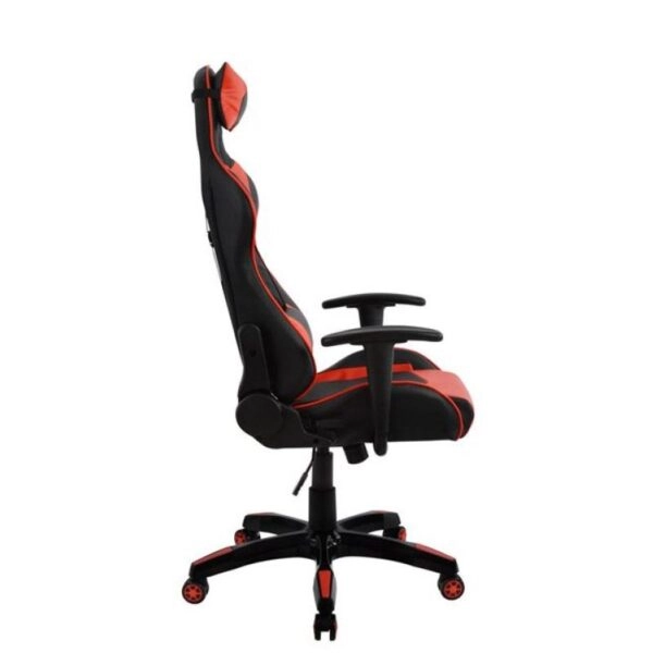 Πολυθρόνα Γραφείου Gaming ULTIMET Κόκκινο/Μαύρο PVC 66x67x127-135cm