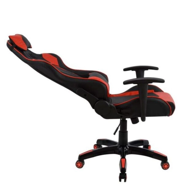 Πολυθρόνα Γραφείου Gaming ULTIMET Κόκκινο/Μαύρο PVC 66x67x127-135cm