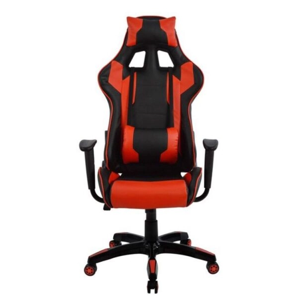 Πολυθρόνα Γραφείου Gaming ULTIMET Κόκκινο/Μαύρο PVC 66x67x127-135cm