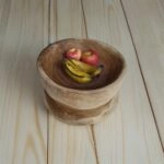 Artekko Woody Ξύλινο Διακοσμητικό Μπολ σε Φυσική Απόχρωση (20x20x12)cm