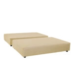 OVAL ΚΡΕΒΑΤΙ ΧΩΡΙΣ ΑΠΟΘΗΚ. ΧΩΡΟ (ΓΙΑ ΣΤΡΩΜΑ 160x200cm) OFF WHITE 221x209x122