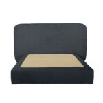 OVAL ΚΡΕΒΑΤΙ ΧΩΡΙΣ ΑΠΟΘΗΚ. ΧΩΡΟ (ΓΙΑ ΣΤΡΩΜΑ 160x200cm) ΑΝΘΡΑΚΙ 221x209x122