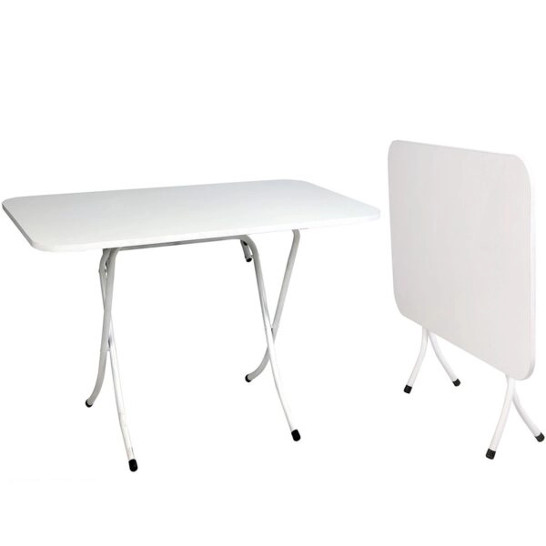 Τραπέζι ArteLibre πτυσσόμενο λευκό μέταλλο 70x110cm