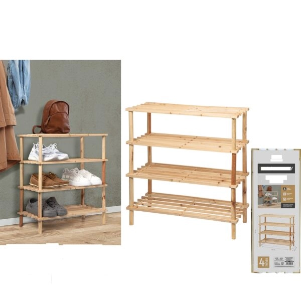 Παπουτσοθήκη ArteLibre WoodHandy Ξύλο 63x26.5x67cm