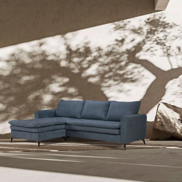 SCANDALO ΚΑΝΑΠΕΣ ΓΩΝΙΑ ΑΝΑΣΤΡΕΨΙΜΗ ΜΠΛΕ 265x188xH99cm
