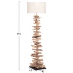 ΔΙΑΚΟΣΜΗΤΙΚΟ ΦΩΤΙΣΤΙΚΟ ΔΑΠΕΔΟΥ ALTAR HM4430 DRIFTWOOD--ΛΕΥΚΟ PVC Φ45x155Υεκ.
