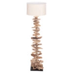 ΔΙΑΚΟΣΜΗΤΙΚΟ ΦΩΤΙΣΤΙΚΟ ΔΑΠΕΔΟΥ ALTAR HM4430 DRIFTWOOD--ΛΕΥΚΟ PVC Φ45x155Υεκ.