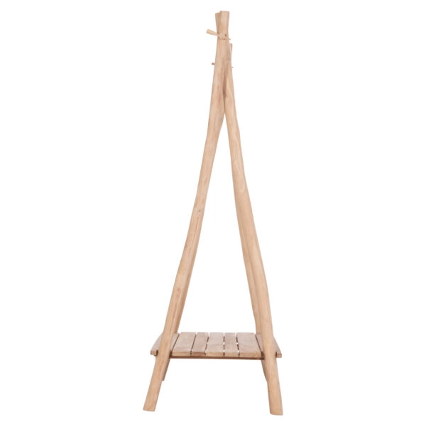 ΕΠΙΠΛΟ ΕΙΣΟΔΟΥ PERL HM9911 ΚΛΑΔΙΑ ΞΥΛΟΥ TEAK-ΦΥΣΙΚΟ 130,5x53x130Υεκ.
