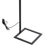 ΦΩΤΙΣΤΙΚΟ ΔΑΠΕΔΟΥ BRANS HM7532.11 ΜΕΤΑΛΛΟ ΜΑΥΡΟ--PVC ΛΕΥΚΟ ΚΑΠΕΛΟ 25x33x170Υεκ.