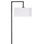 ΦΩΤΙΣΤΙΚΟ ΔΑΠΕΔΟΥ BRANS HM7532.11 ΜΕΤΑΛΛΟ ΜΑΥΡΟ--PVC ΛΕΥΚΟ ΚΑΠΕΛΟ 25x33x170Υεκ.