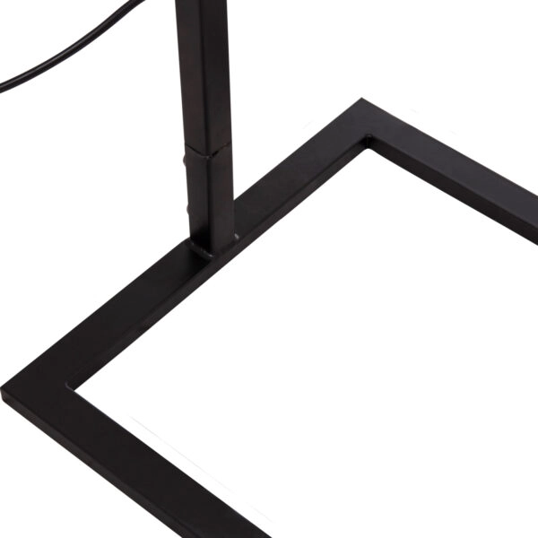 ΦΩΤΙΣΤΙΚΟ ΔΑΠΕΔΟΥ BRANS HM7532.11 ΜΕΤΑΛΛΟ ΜΑΥΡΟ--PVC ΛΕΥΚΟ ΚΑΠΕΛΟ 25x33x170Υεκ.