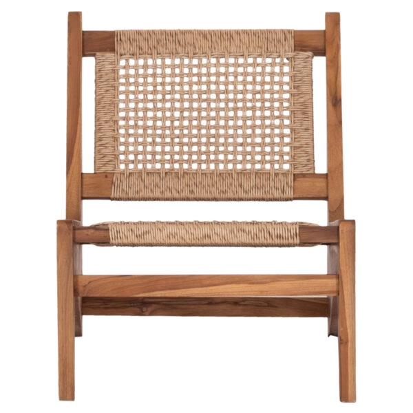 ΚΑΡΕΚΛΑ LOUNGE LUKILLA HM9913 ΞΥΛΟ TEAK ΣΕ ΦΥΣΙΚΟ--ΣΥΝΘ.ΣΧΟΙΝΙ ΜΠΕΖ 55,5x74x65Υεκ.