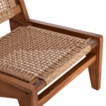 ΚΑΡΕΚΛΑ LOUNGE LUKILLA HM9913 ΞΥΛΟ TEAK ΣΕ ΦΥΣΙΚΟ--ΣΥΝΘ.ΣΧΟΙΝΙ ΜΠΕΖ 55,5x74x65Υεκ.