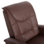 ΠΟΛΥΘΡΟΝΑ RELAX ΜΕ ΜΗΧΑΝΙΣΜΟ MASSAGE ROCCA HM0026.03 PU ΚΑΦΕ ΣΚΟΥΡΟ 80x96x97 εκ.