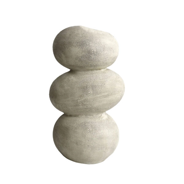 ARCODIE.II ΔΙΑΚΟΣΜΗΤΙΚΟ ΒΑΖΟ 18x14.5x32.5 POLYRESIN STONE GREY