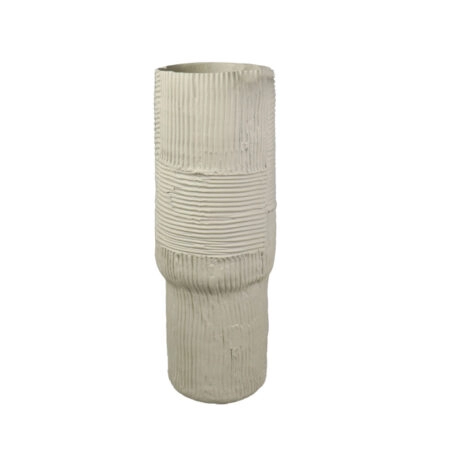 KYLMA ΔΙΑΚΟΣΜΗΤΙΚΟ ΒΑΖΟ 14x14x40 POLYRESIN ΜΠΕΖ