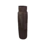 HUILE BRUNE ΔΙΑΚΟΣΜΗΤΙΚΟ ΒΑΖΟ 15x15x54.5 POLYRESIN ΚΑΦΕ ΣΚΟΥΡΟ