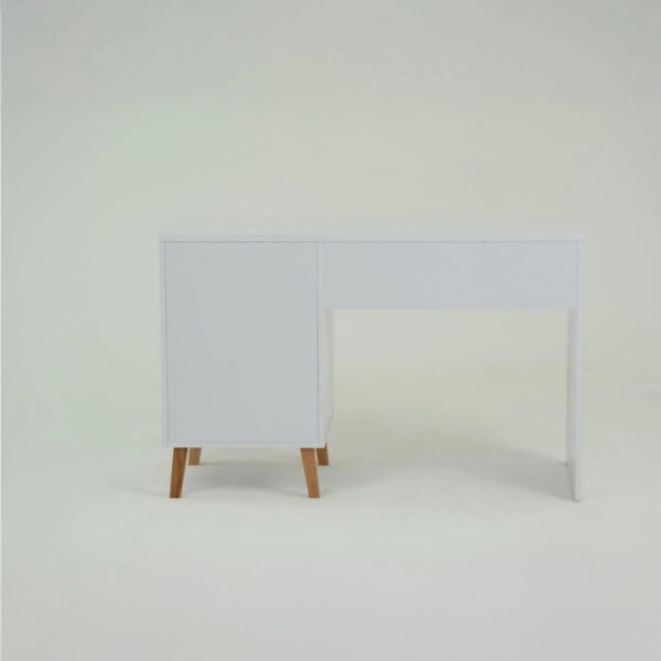 Γραφείο Timmy Λευκό-Γραφίτη-Γκρι 120x53.7x77cm