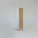 Ραφιέρα Timmy 2D1S Λευκό-Γραφίτη-Γκρι 46.8x36x199cm