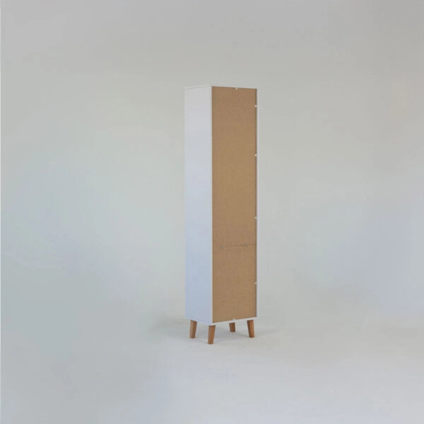 Ραφιέρα Timmy 2D1S Λευκό-Γραφίτη-Γκρι 46.8x36x199cm