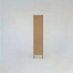 Ραφιέρα Timmy 2D1S Λευκό-Γραφίτη-Γκρι 46.8x36x199cm