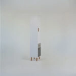 Ραφιέρα Timmy 2D1S Λευκό-Γραφίτη-Γκρι 46.8x36x199cm