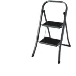 Σκαμπό ArteLibre EasyClimb Ατσάλι Μαύρο/Ασημί 46.5x54x81cm 2Τμχ