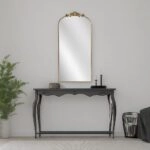 Artekko Dia Χρυσός Μεταλλικός Καθρέπτης Τοίχου (75x3x160)cm