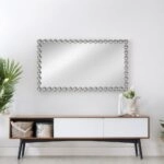 Artekko Dia Ασημί Μεταλλικός Καθρέπτης Τοίχου (60x4.5x110)cm