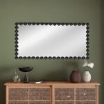 Artekko Dia Μαύρος Μεταλλικός Καθρέπτης Τοίχου (70x4.5x130)cm