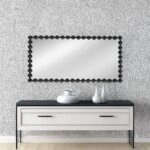 Artekko Dia Μαύρος Μεταλλικός Καθρέπτης Τοίχου (70x4.5x130)cm