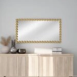 Artekko Dia Χρυσός Μεταλλικός Καθρέπτης Τοίχου (70x4.5x130)cm