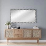 Artekko Dia Ασημί Μεταλλικός Καθρέπτης Τοίχου (70x4.5x130)cm