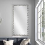 Artekko Dia Ασημί Μεταλλικός Καθρέπτης Τοίχου (75x4.5x160)cm