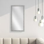 Artekko Dia Ασημί Μεταλλικός Καθρέπτης Τοίχου (75x4.5x160)cm