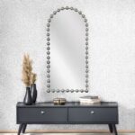 Artekko Dia Ασημί Μεταλλικός Καθρέπτης Τοίχου (72.5x4.5x181)cm