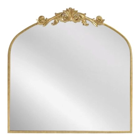 Artekko Dia Χρυσός Μεταλλικός Καθρέπτης Τοίχου (80x3x80)cm