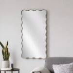 Artekko Dia Ασημί Μεταλλικός Καθρέπτης Τοίχου (75x2.5x160)cm