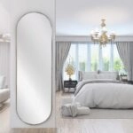 Artekko Dia Ασημί Μεταλλικός Καθρέπτης Τοίχου (50x1.5x160)cm