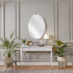Artekko Dia Ασημί Μεταλλικός Καθρέπτης Τοίχου (48.5x4.5x73)cm