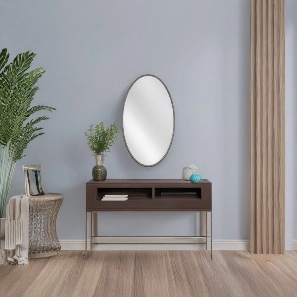 Artekko Dia Χρυσός Μεταλλικός Καθρέπτης Τοίχου (40x1.5x68)cm