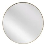 Artekko Dia Χρυσός Μεταλλικός Καθρέπτης Τοίχου (60x1.5x60)cm