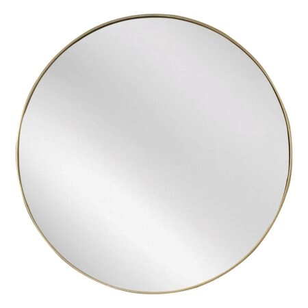 Artekko Dia Χρυσός Μεταλλικός Καθρέπτης Τοίχου (60x1.5x60)cm